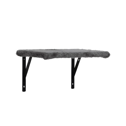 Cat Wall Shelves and Perches Set of 5, Indoor Cat Condo for Sleeping Playing Lounging Climbing Cat Tree House, Gray